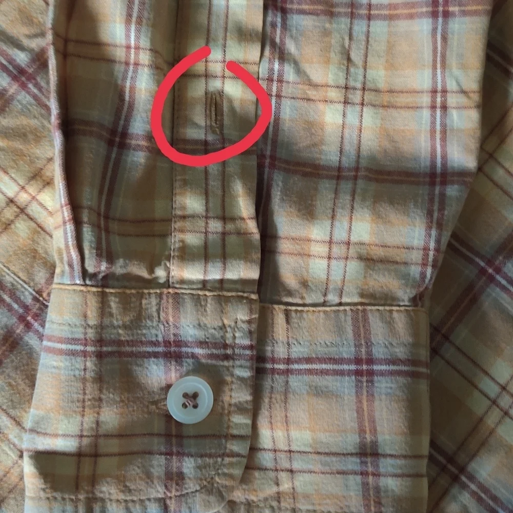 Guess Jeans Plaid Long Sleeve Shirt Mens - Sz L